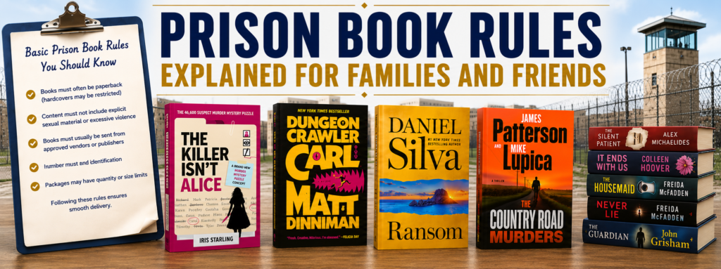 Prison Book Rules Explained for Families and Friends